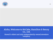 Tablet Screenshot of mhrhawaii.com